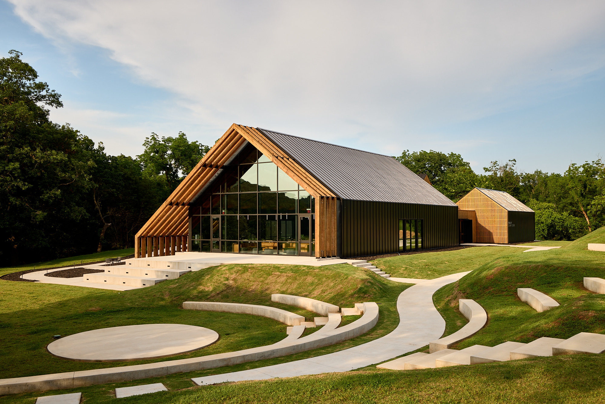 The great hall / culinary center building on the UHP campus